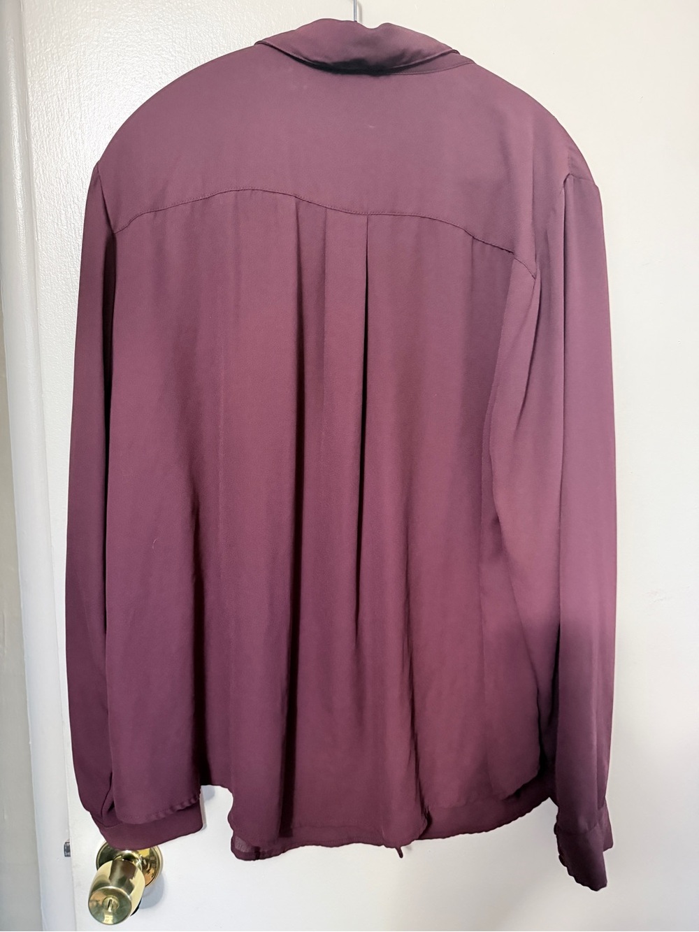 Torrid Maroon Long Sleeve Button-Up Top - Picture 2 of 4